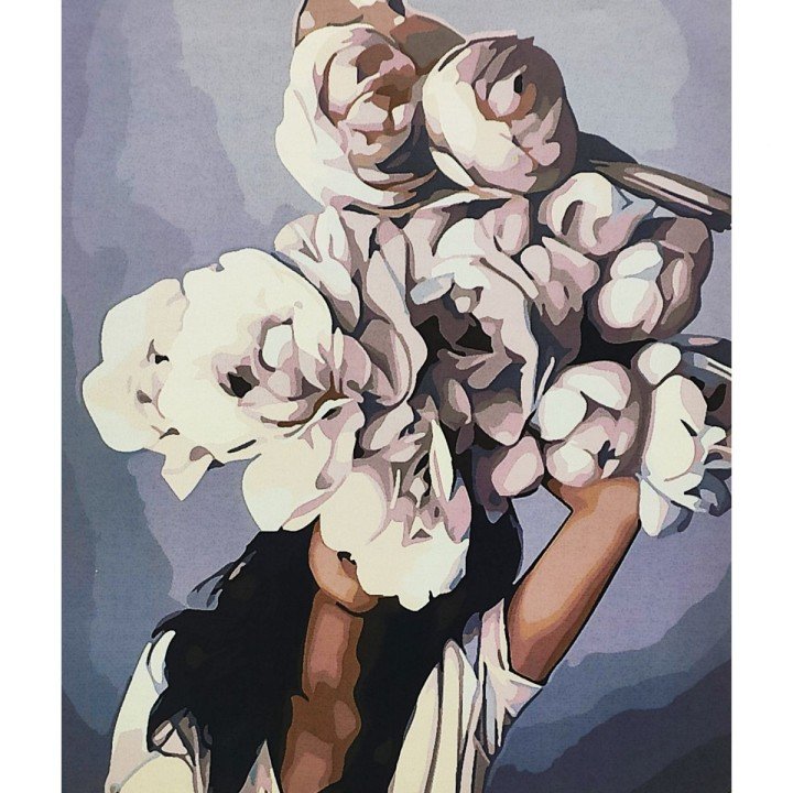 Картина по номерах "Королева квiтiв" 40х50 см