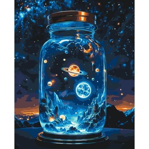 Картина по номерах "Космічний простір" 40х50 см