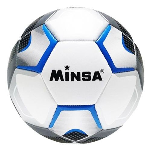 Мʼяч футбольний "Minsa", розмір 5 (синій)