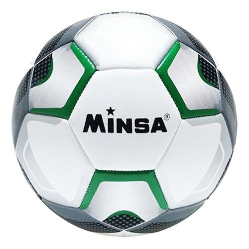 Мʼяч футбольний "Minsa", розмір 5 (зелений)