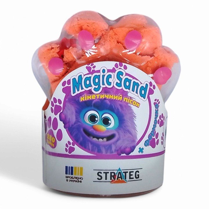 Кінетичний пісок "Magic Sand. Лапка", 250 г (помаранчевий)