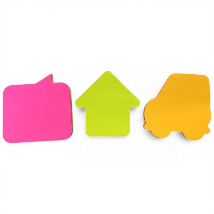 Блок папір клейкий (7х7 см) 20 аркушів, 4 кольори в блоці (мікс видів)