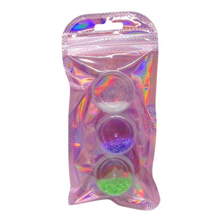 Набір глітеру для декору (3 кольори в комплекті)