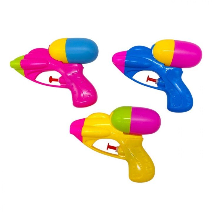Водний пістолет (3 кольори, механічний принцип роботи, в пакеті) МІКС ВИДІВ