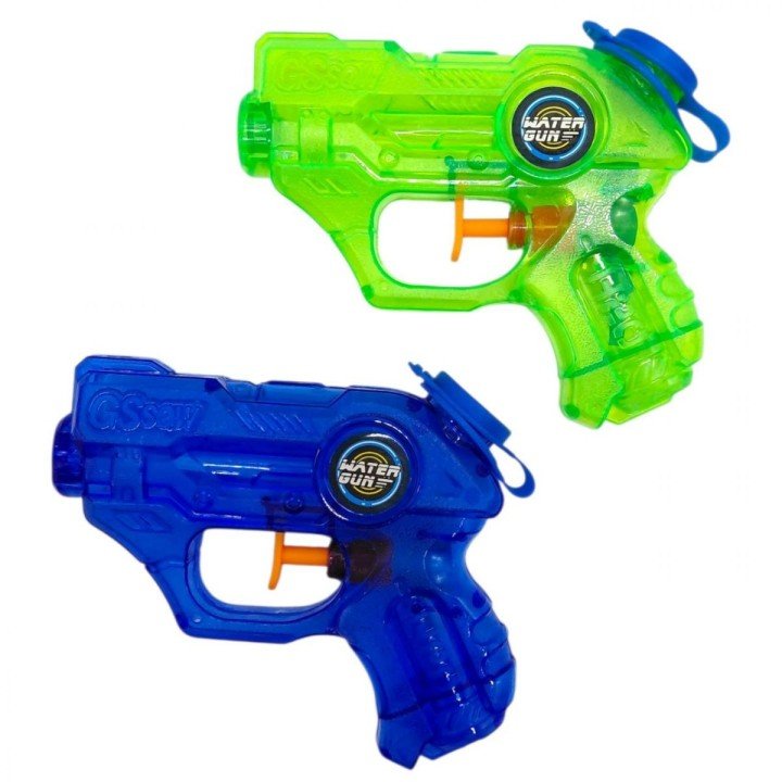 Водний пістолет, 2 кольори, механічний принцип роботи, в пакеті