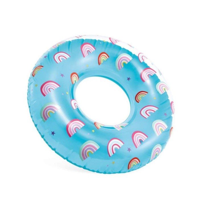 Круг надувний Intex, Веселка, 81 см, від 8 років