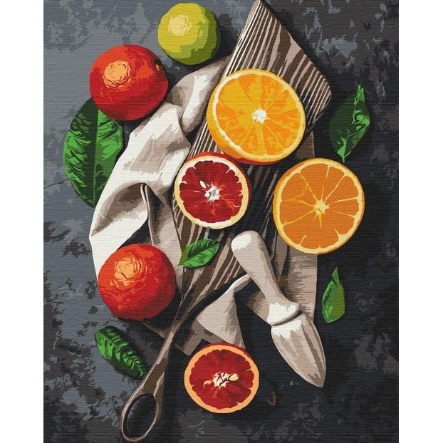 Картина по номерах "Цитрусові" 40х50 см