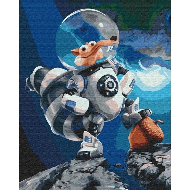 Картина по номерах "Льодовиковий період. Білка Скрат" 40х50 см