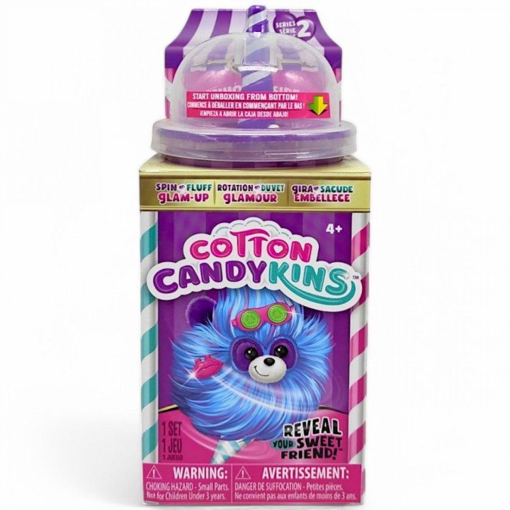 Мʼяка іграшка-сюрприз Cotton Candykins W2 – Пухнастий улюбленець (фіолетовий)