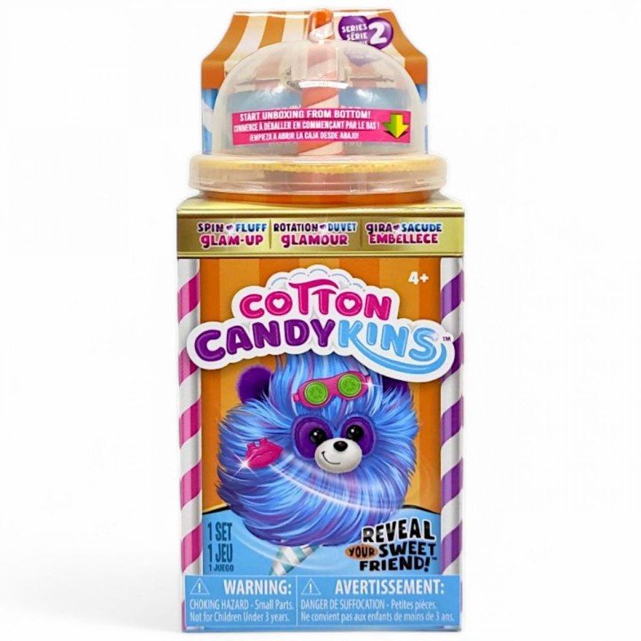 Мʼяка іграшка-сюрприз Cotton Candykins W2 – Пухнастий улюбленець (помаранчевий)