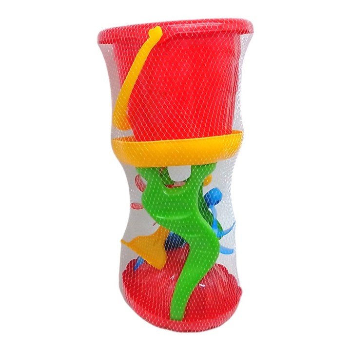 Пісочний набір - млин, відро, аксесуари (червоний)