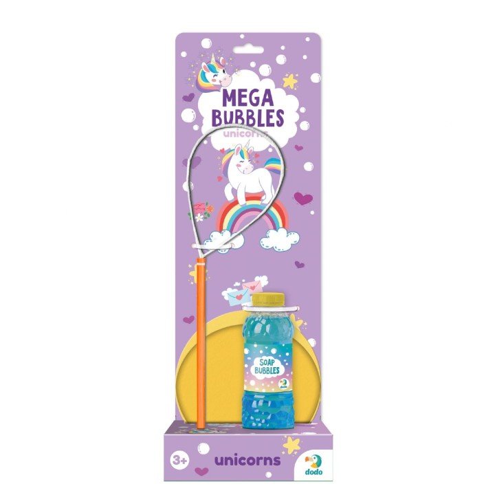 Мильні бульбашки "Mega Bubbles Єдиноріг". Об’єм 450 мл
