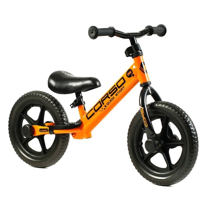 Велобіг "CORSO SPRINT" JR-01258 сталева рама, колесо 12" EVA (ПІНА), підставка для ніг, в коробці