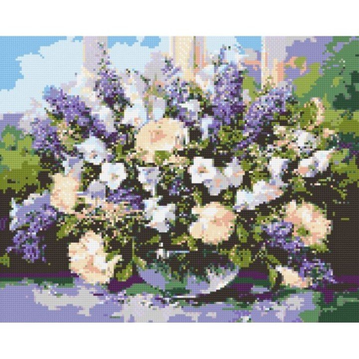 Алмазна мозаїка "Букет польових квітів" 40х50 см