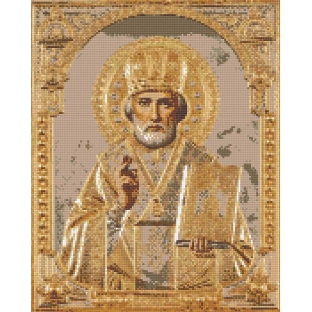 Алмазна мозаїка "Микола Чудотворець" 40х50 см
