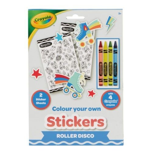 Розмальовки-наліпки "Ролер-Диско" з олівцями
