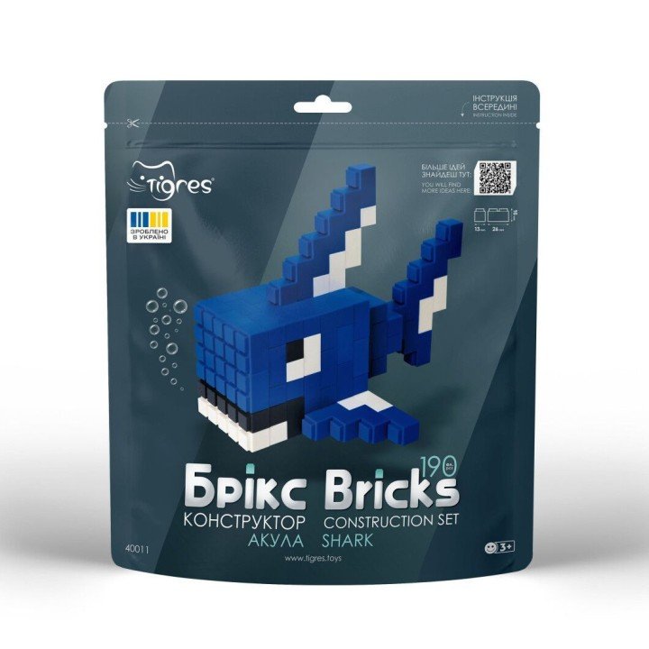 Конструктор "Брікс: акула", 190 дет.