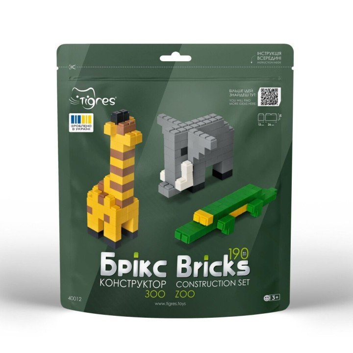 Конструктор "Брікс: Зоо", 190 деталей