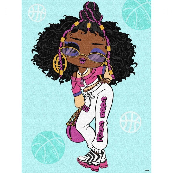 Картина за номерами "L.O.L. Surprise! Tweens. Hoops Cutie" 30х40 см