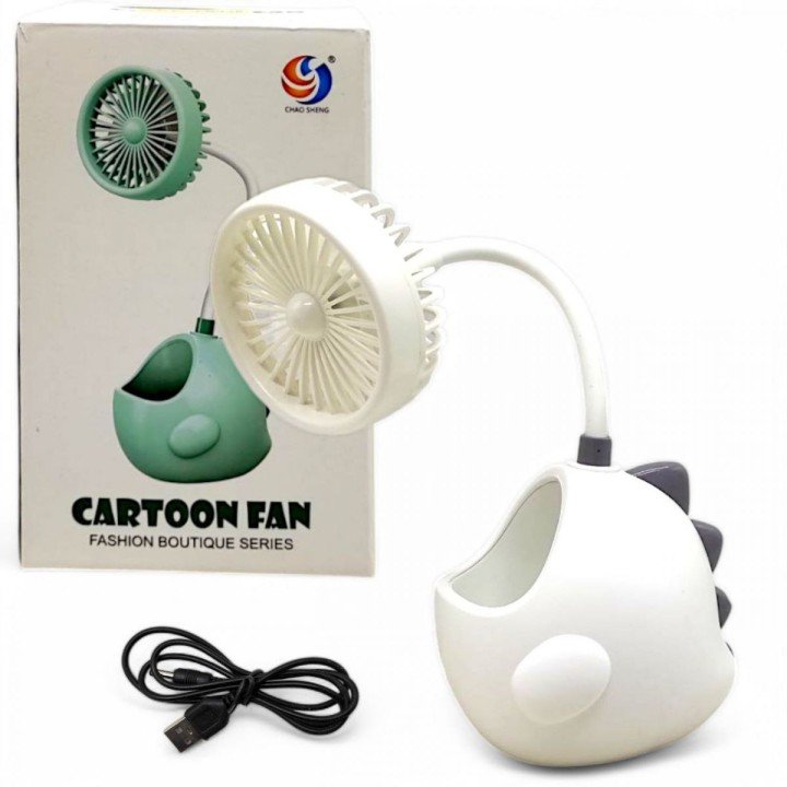 Вентилятор-органайзер "Динозавр" (білий)