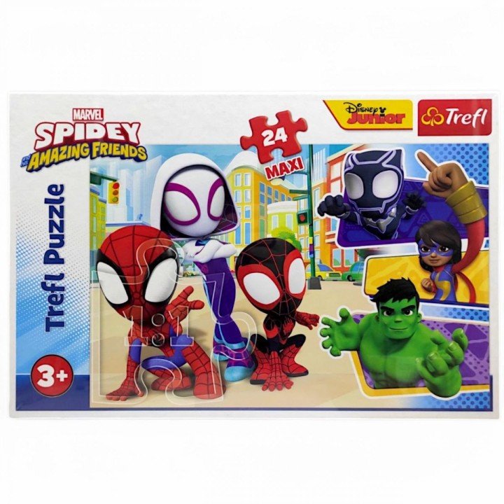 Пазли MАХІ "Спайдер мен та його друзі" (24 ел)