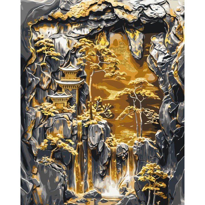 Картина по номерах з фарбами металік "Таємниці сходу" 40х50 см