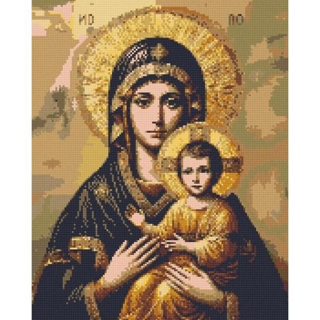 Алмазна мозаїка "Ікона. Божа Матір" 40х50 см
