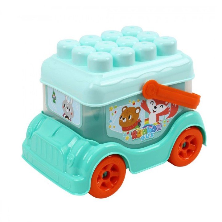 Іграшка "Автобус-конструктор", бірюзовий