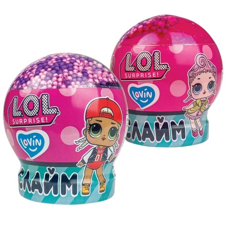 Іграшка-антистрес слайм з кульками, 210 мл L.O.L. Surprise! куля Lovin, мікс, 1 штука