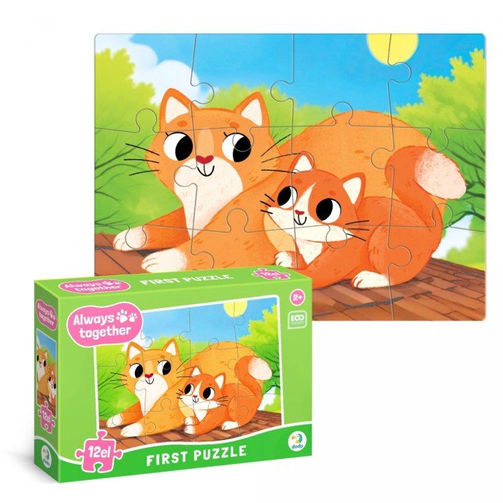 Пазл «Завжди разом. Котики» 12 елементів