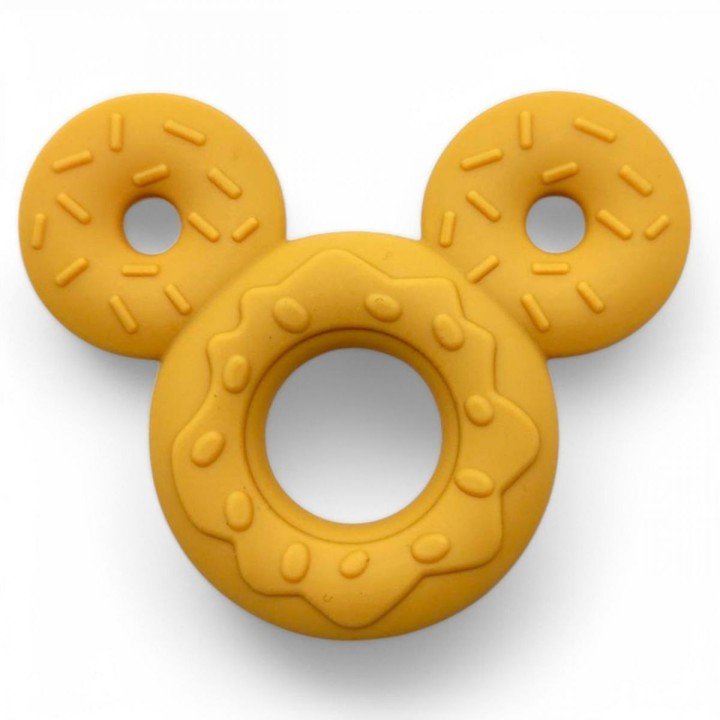 Силіконовий прорізувач для зубів "Міккі", жовтий