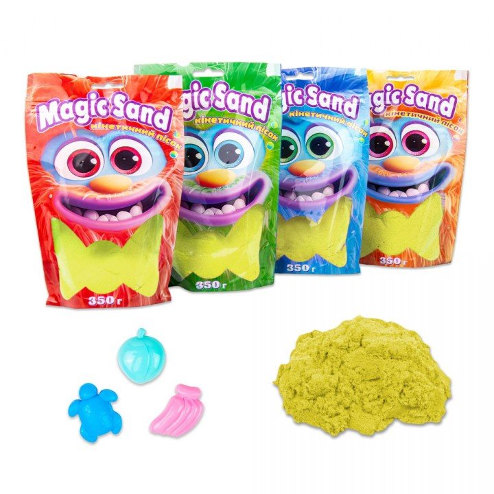 Кінетичний пісок "Magic Sand", 350 г (жовтий)