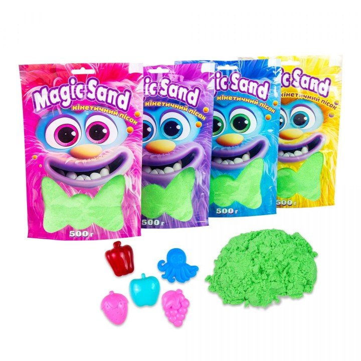 Кінетичний пісок "Magic Sand", 500 г (зелений)
