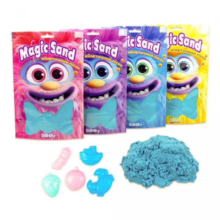 Кінетичний пісок "Magic Sand", 500 г (блакитний)