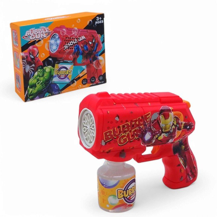 Пістолет з мильними бульбашками "Залізна людина", підсвічування