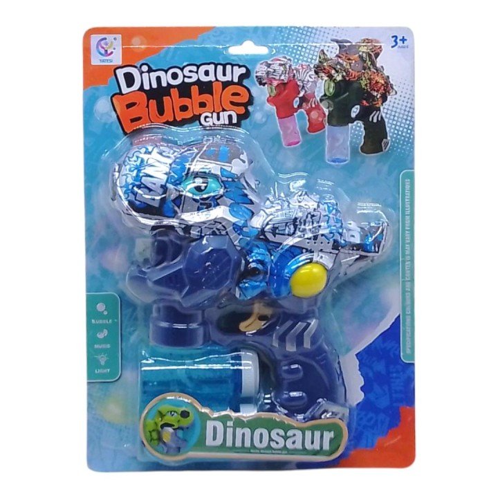 Мильні бульбашки "Динозавр тиранозавр", пістолет на батарейках