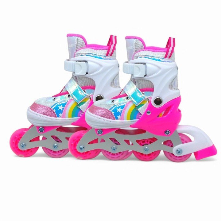 Роликові ковзани, розмір S (30-33) колеса PU (рожеві)