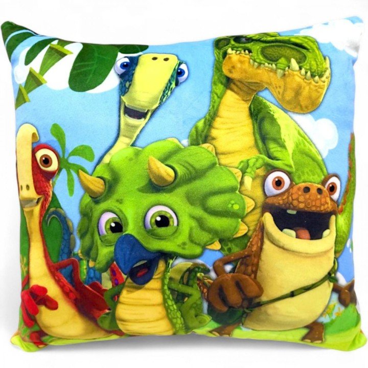 Мʼяка подушка "Динозаврики" (розмір - 30 см)
