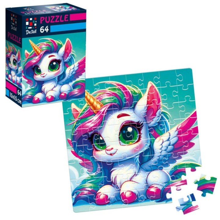 Пазли "De.tail. Замріяна єдиноріжка" 64 деталі