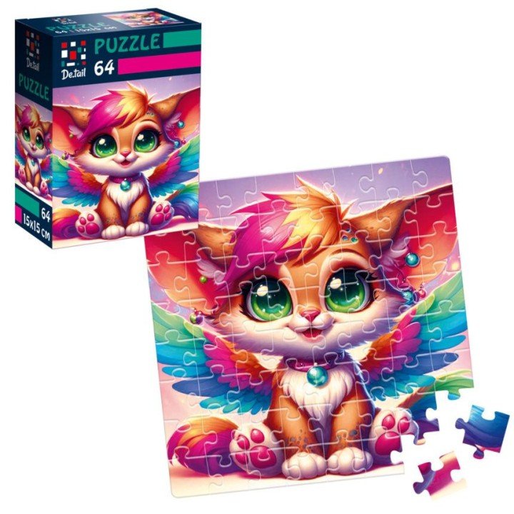 Пазли "De.tail. Крилате лисеня" 64 деталі