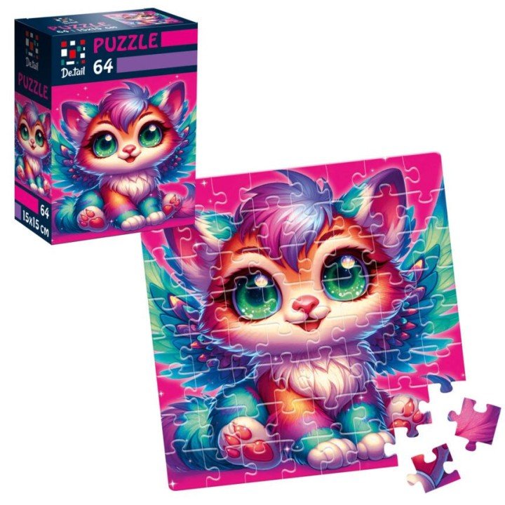 Пазли "De.tail. Крилате кошеня" 64 деталі