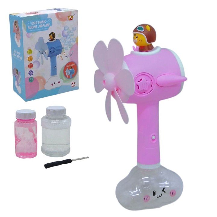 Установка для мильних бульбашок "Літачок" на батарейках (фіолетовий)