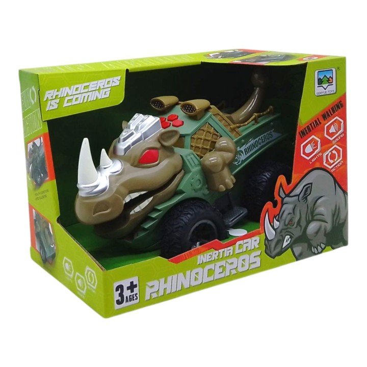 Джип-монстр "Носоріг", світло, звук, на батарейках (світло-коричневий)