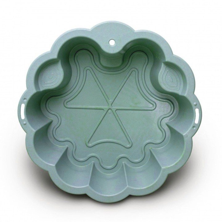 Пісочниця-басейн "Квітка" 81 х 81 х 20 см (блакитна)