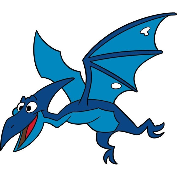 Розпис по полотну "Птерозаврик" 25х30 см