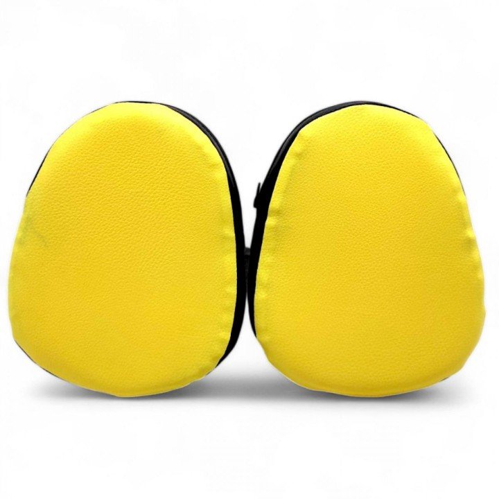 Лапи боксерські, 2 штуки (жовто-чорні)