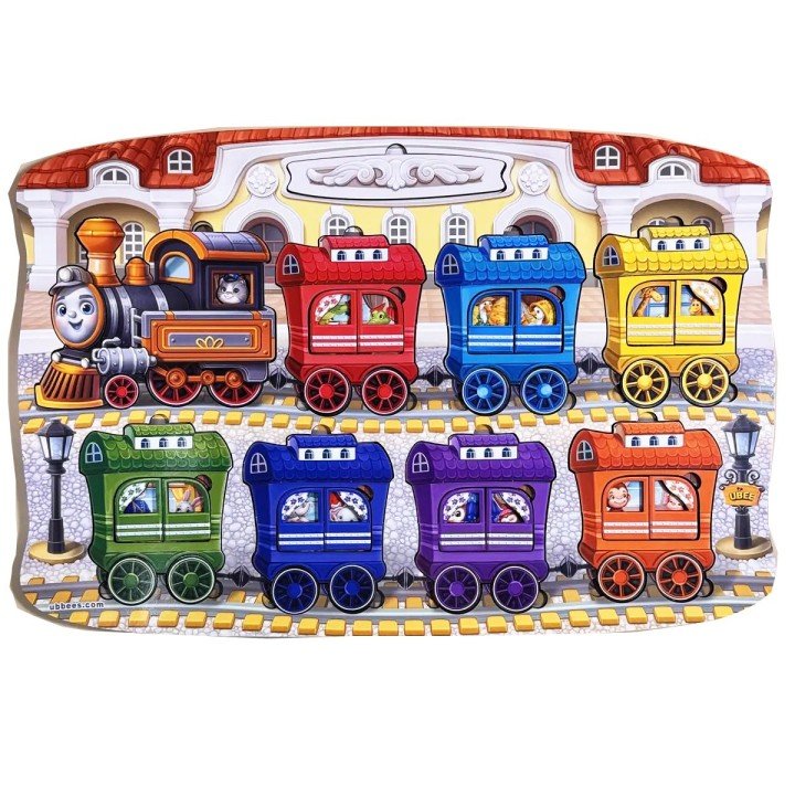 Деревʼяний пазл-вкладиш "Потяг великий" (47,5 х 32,5 см)