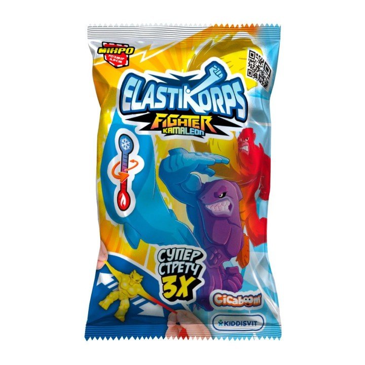 Стретч-іграшка Elastikorps серії Fighter Kamaleon – Мікробоєць