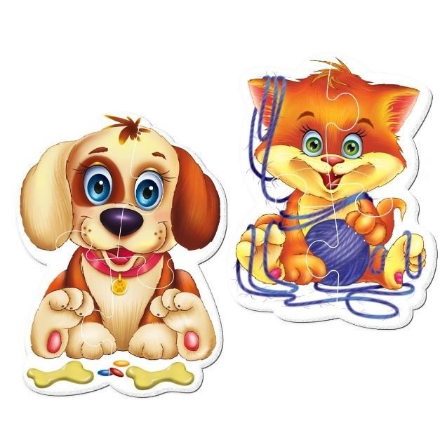 Мʼякі бебі пазли "Домашні улюбленці" (2 пазли)