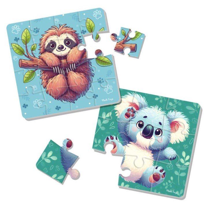 М’які максі пазли “Лінивець та коала" (2 пазла)